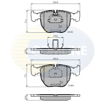 - Гальмівні колодки до дисків Comline CBP01096
