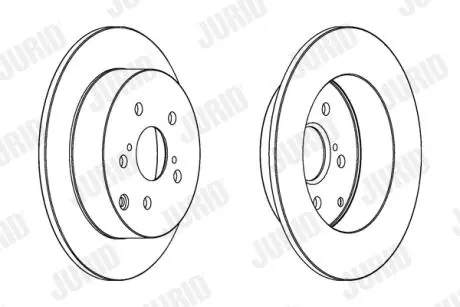 Фото гальмівний диск Toyota Corolla (E12) Jurid 562415JC Гальмівний диск Toyota Corolla (E12) Jurid 562415JC