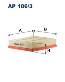 Фiльтр повiтряний FILTRON AP186/3