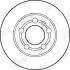 Тормозной диск задний AUDI A3/TT quattro SKODA OCTAVIA 4x4 VW BORA/GOLF 4motion Jurid 562177JC (фото 2)