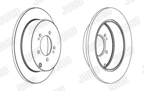 Тормозной диск Citroen C4,C-Crosser/ Mitsubishi Outlander II/ Peugeot 4007/4008 Jurid 562527JC