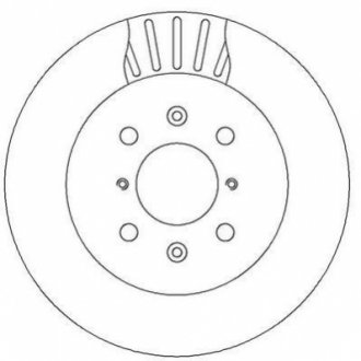 Гальмівний диск передній Opel Agila / Subaru Justy / Suzuki Ignis Jurid 562308JC (фото 1)