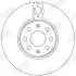 Гальмівний диск передній Fiat Doblo / Punto / Opel Corsa Jurid 562297JC (фото 2)