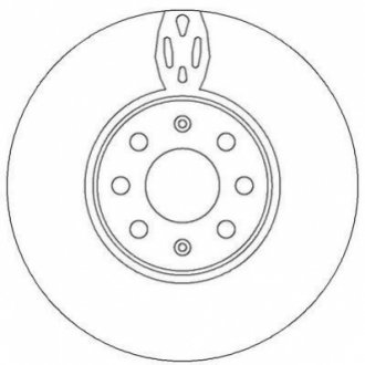 Гальмівний диск передній Fiat Doblo / Punto / Opel Corsa Jurid 562297JC (фото 1)
