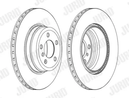 Тормозной диск BMW X5 (E70) / X6 (E71,E72,F16,F86) Jurid 562523JC1