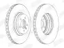 Тормозной диск BMW 3 (E90,E91,E92,E93) / X1 (E84) Jurid 562519JC1 (фото 2)