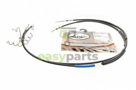 Трос ручника (задній) Ford Connect 02- (+ABS) (низька база)(дисковий гальма) LINEX 15.02.35