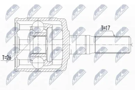ШАРНИР РАВНЫХ УГЛОВЫХ СКОРОСТЕЙ NTY NPW-IS-006