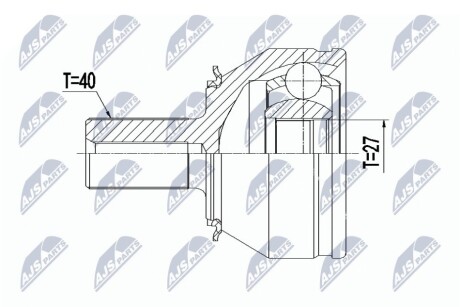 ШАРНИР РАВНЫХ УГЛОВЫХ СКОРОСТЕЙ NTY NPZ-VV-026