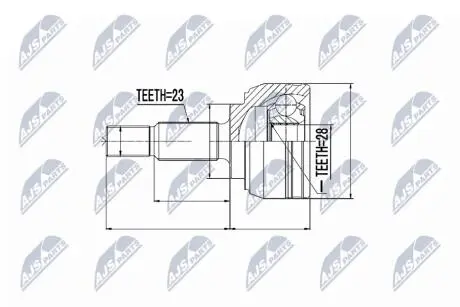 Шарнир равных угловых скоростей NTY NPZ-RE-028