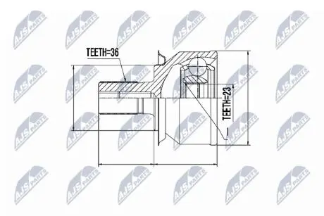 Шарнир равных угловых скоростей NTY NPZ-FR-031