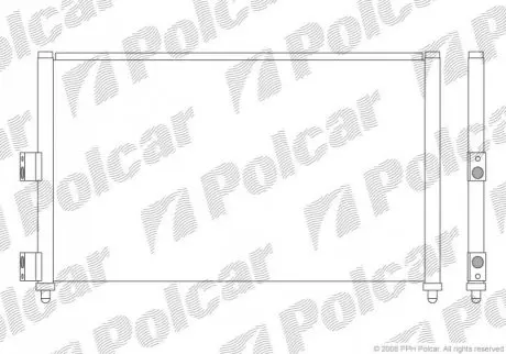 Радиаторы кондиционера Polcar 3023K8C3