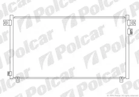 Радиатор кондиционера Polcar 2777K83K