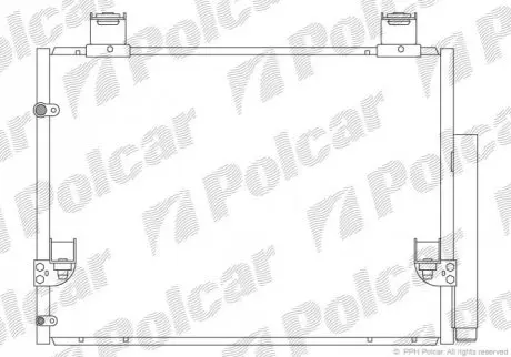 Радіатор кондиціонера Polcar 8192K81K