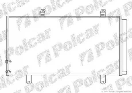 Радиатор кондиционера Polcar 8138K81K