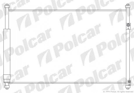 Радиатор кондиционера Polcar 7426K81K (фото 1)