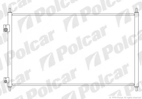 Радіатор кондиціонера Polcar 3825K81K