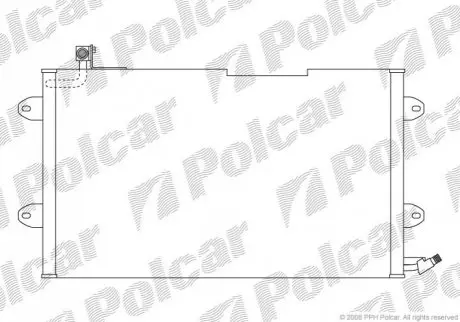 Радиатор кондиционера Polcar 9538K8C2