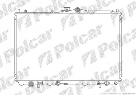 Радіатор охолодження Polcar 521008-2 (фото 1)
