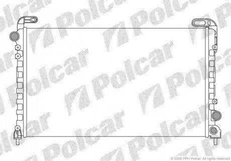 Радіатор охолодження Polcar 603308-1 (фото 1)