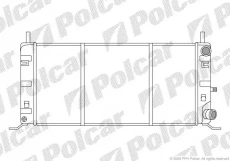 Радиатор охлаждения Polcar 320408A3
