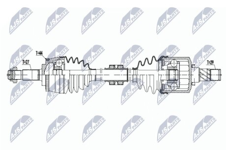 DRIVESHAFT NTY NPW-NS-140