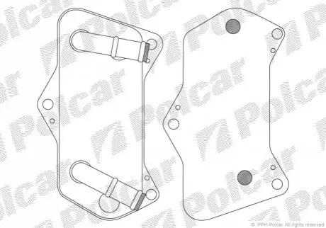 Радіатор масла Polcar 9555L8-2