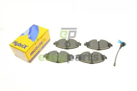 Колодки гальмівні (передні) Audi A3/Q2/Q3/Seat/Skoda Octavia/Kodiaq/VW Golf/Passat B8 12- (+датчик) Metelli 22-0950-0K