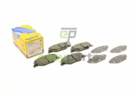 Колодки гальмівні (передні) Skoda Fabia II/III 07-/VW Polo 10- Metelli 22-1006-0