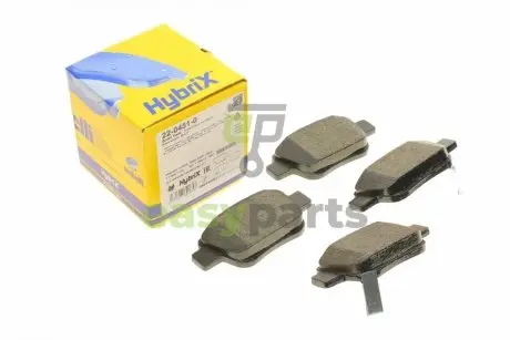 Колодки гальмівні (задні) Toyota Avensis 03-08/Corolla Verso 04-09 Metelli 22-0451-0