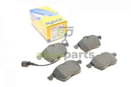 Колодки гальмівні (передні) Audi A3/TT/Seat Leon/Skoda Octavia/VW Golf 96-10/Polo 05-09 (+датчик) Metelli 22-0181-4