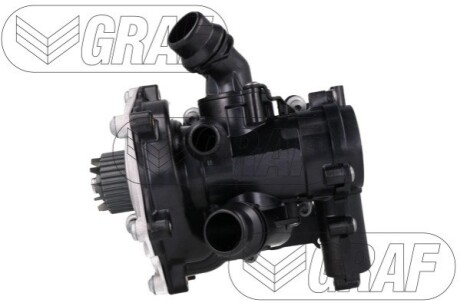 Помпа воды Audi/Seat/Skoda/VW 1.8-2.0TSI/TFSI 12- (29z) (B/B) (5л) (з корпусом і термостатом) GRAF PA1422