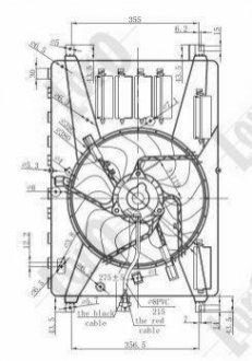 Вентилятор радиатора CORDOBA /IBIZA/FABIA/ROOMSTER 1.2i 12V 99- DEPO / LORO 048-014-0001