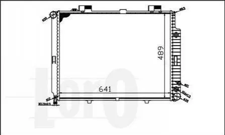 Радіатор охолодження двигуна E-CLASS W 210/E 200 DIESEL 95- DEPO / LORO 054-017-0045