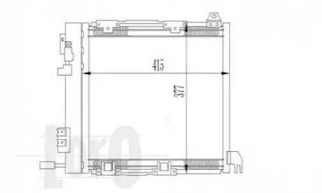Радіатор кондиціонера Opel Astra G 1.7-2.2DTI 98-05 DEPO / LORO 037-016-0009