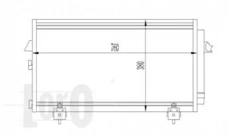 Радіатор кондиціонера TOYOTA RAV4 1.6-1/8i 00- DEPO / LORO 051-016-0014