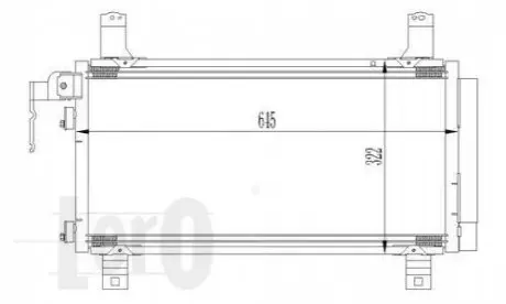 Радіатор кондиціонера MZ 6(02-)1.8 i 16V(+) DEPO / LORO 030-016-0007