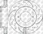 Диск тормозов. LC150 FR 09- (ПЕРФОРАЦИЯ) NiBK RN1435DSET (фото 3)