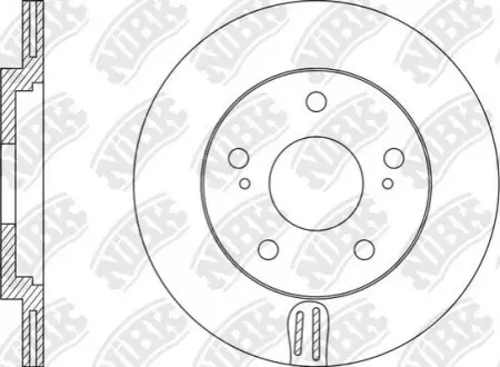 Диск гальм. VENZA FR 08- NiBK RN1574V