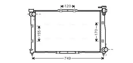 Радиатор (Ava) AVA COOLING KA2039