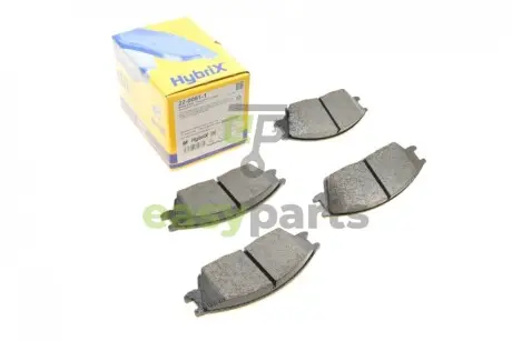 Колодки гальмівні (передні) Hyundai Accent I/II 94-05/Getz 02-10/Elantra 90-00/Pony 85-95 Metelli 22-0081-1