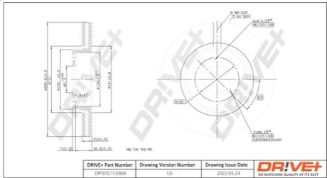 Drive+ - Гальмівний диск DR!VE+ DP1010.11.0369