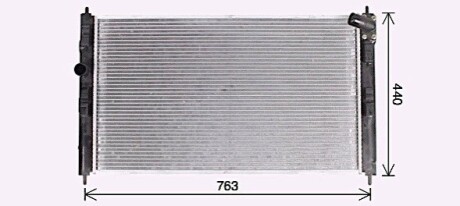 Радiатор (AVA) AVA COOLING MT2276