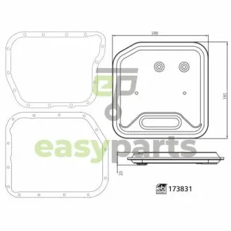 FEBI Фильтр + прокладка АКП JEEP Grand Cherokee 96- FEBI BILSTEIN 173831