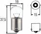 Автолампа 12V 10W BA15s Pure Light HELLA R10W (фото 1)