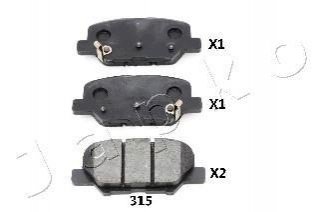 Колодки тормозные дисковые Citroen C4 aircross 1.6 (12-),Citroen C4 aircross 1.6 (12-) JAPKO 51315 (фото 1)