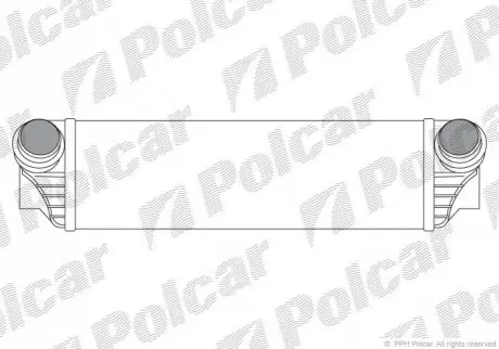 Радіатор повітря (Інтеркулер) Polcar 2019J82X