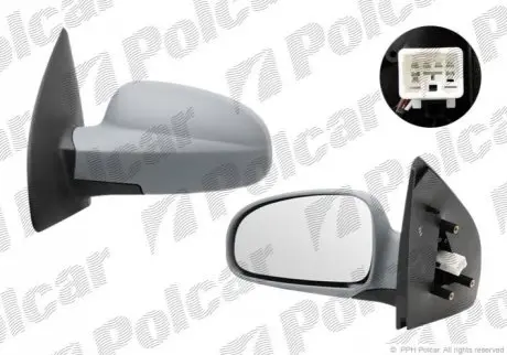 Дзеркало зовнішнє лівий Polcar 2500514E