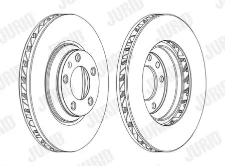 Тормозной диск передний VW TOUAREG AUDI Q7 PORSCHE CAYENNE/PANAMERA Jurid 562360JC1