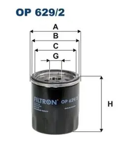Фiльтр масляний FILTRON OP6292